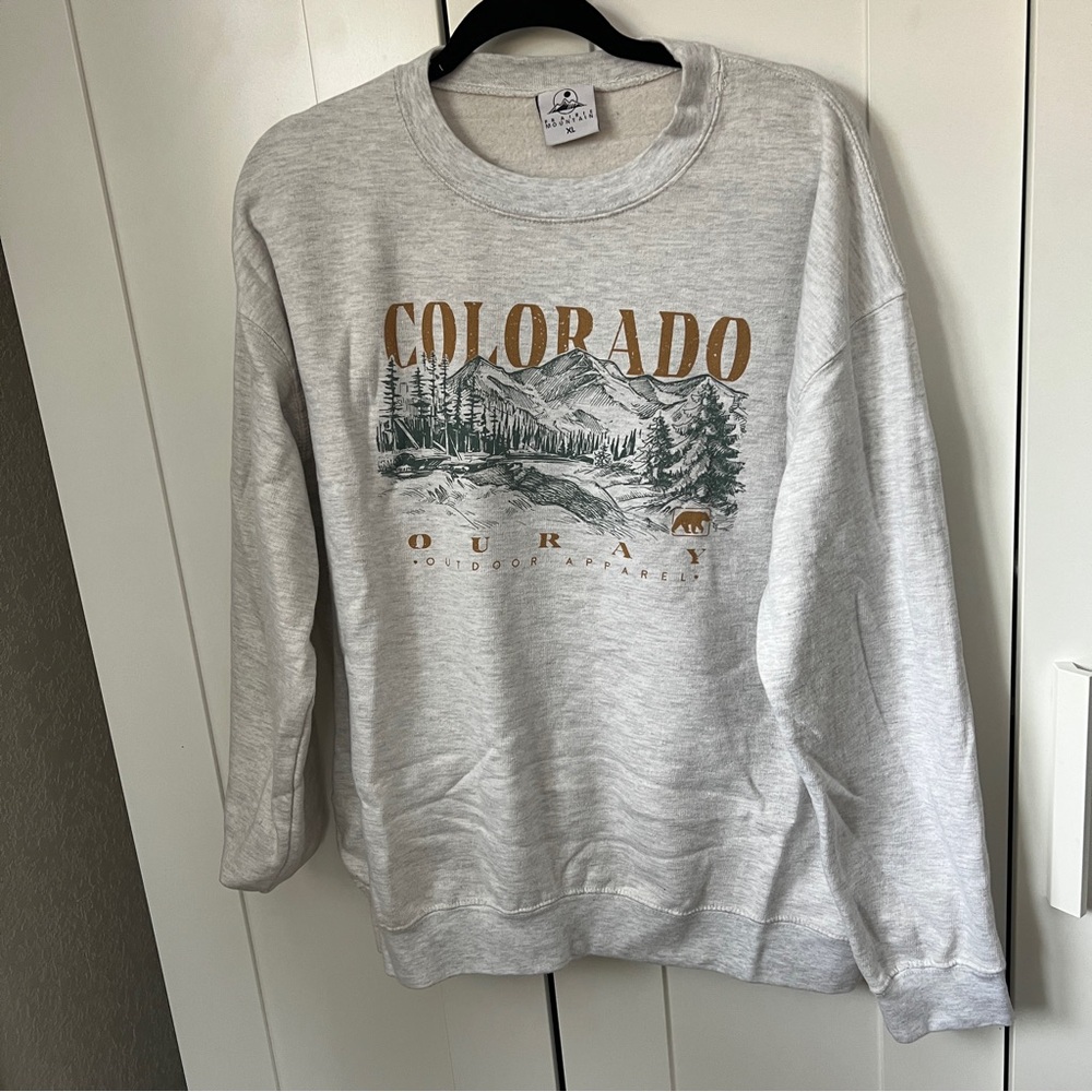 Ouray, Colorado Crewneck Sweatshirt, Sz XL (Unisex)